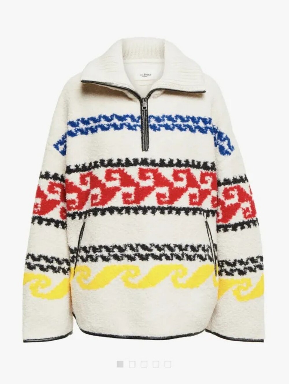 Isabel Marant Étoile Marner Fleece Pullover Top - Picture 2 of 13